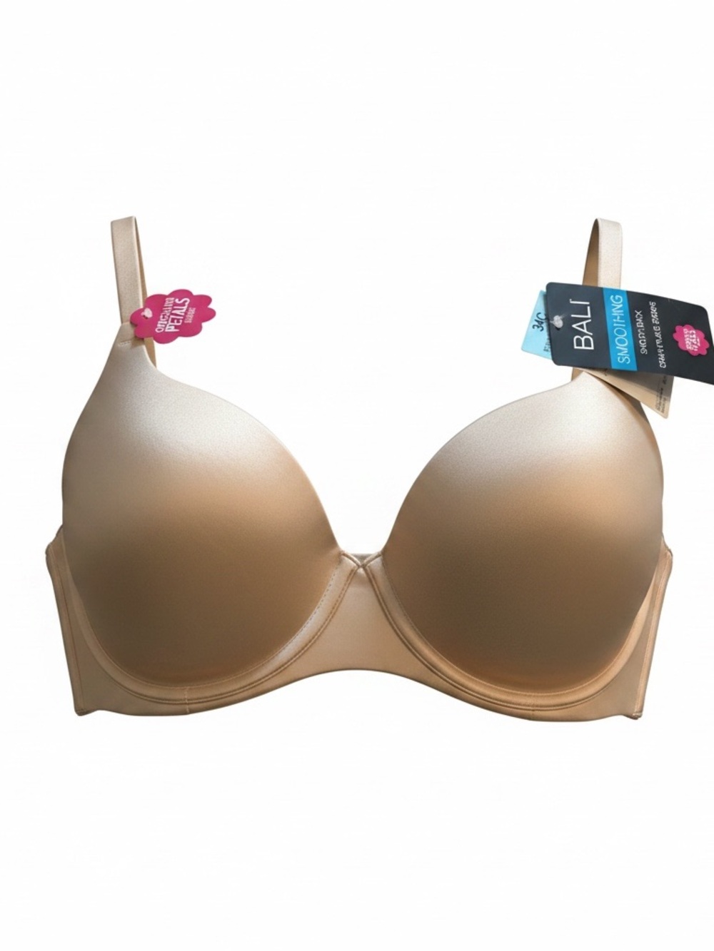 Bali Smooth Full-Figure T-Shirt Bra in Nude Size 34C - Picture 4 of 7